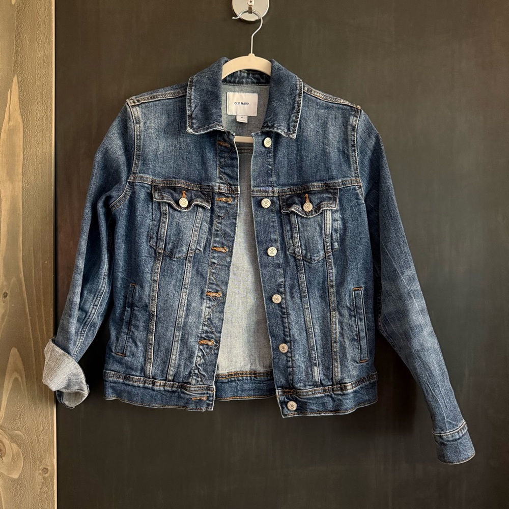 Old Navy Blue Jean Jacket Classic Trucker Style